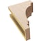 Ekena Millwork 4"W x 8"D x 12"H Classic Pescadero Rough Cedar Woodgrain TimberThane Corbel, Primed Tan CORUR04X08X12PECRCPR - alternate 6